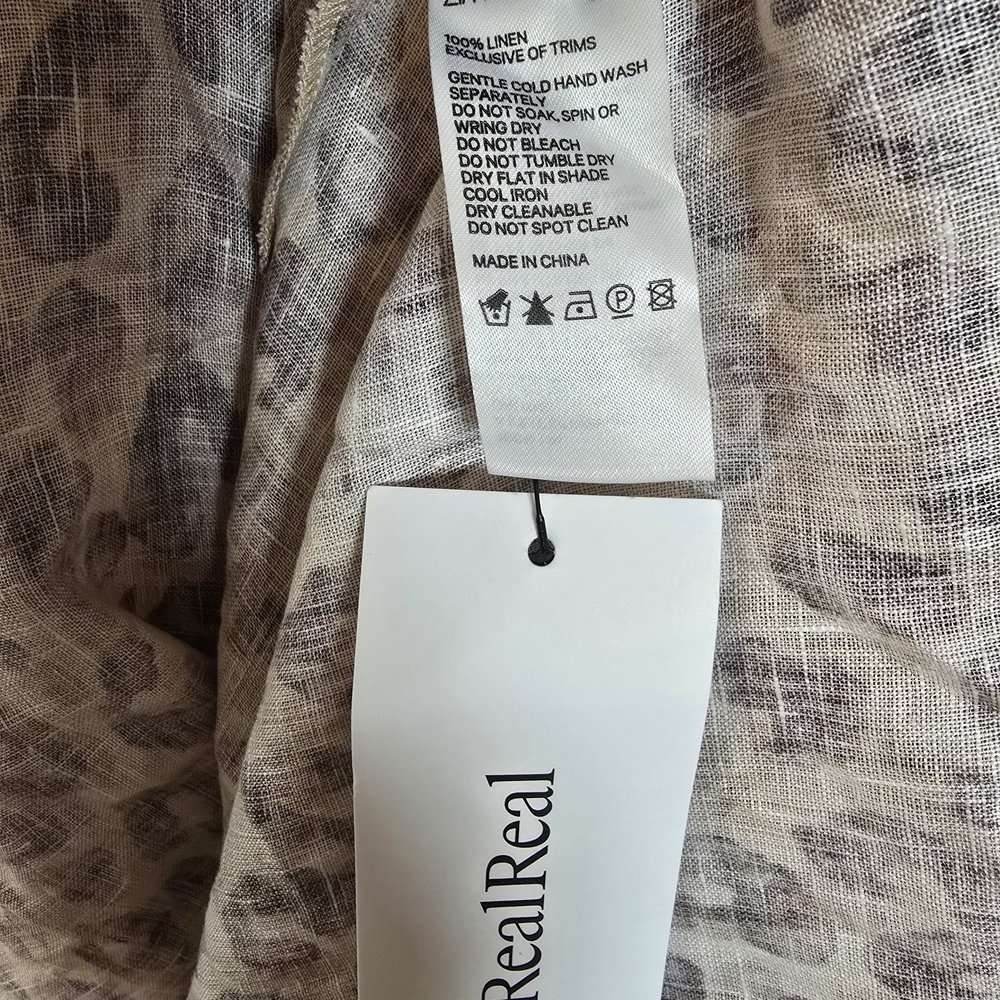 Zimmermann Women's Melody Strapless Maxi Dress in Leopard Size 1 - Picture 6 of 12